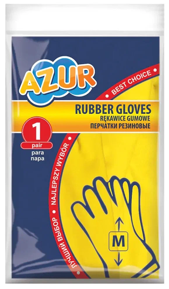 AZUR перчатки резиновые р.М