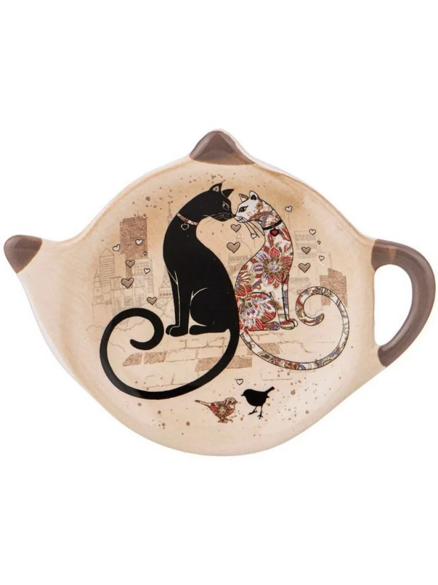 AGNESS Парижские коты подставка под чайные пакетики 358-1738