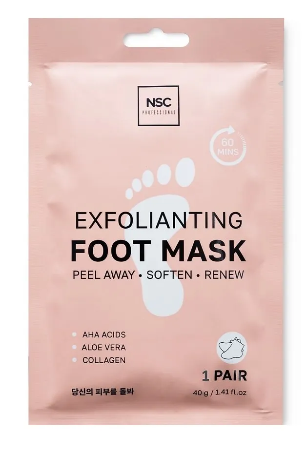 NSC маска-носочки д/ног отшелушивающая 1 пара 40г