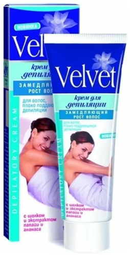 VELVET крем д/депиляции замедляющий рост волос 100мл