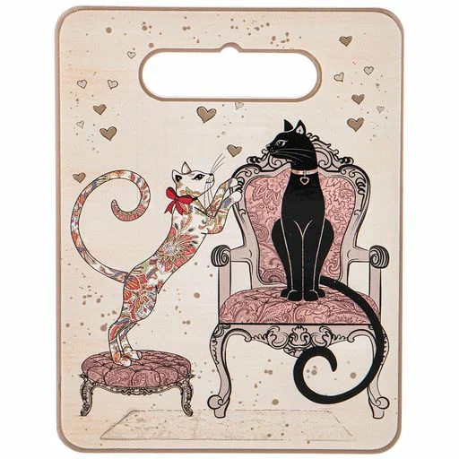 AGNESS Парижские Коты подставка под горячее 20*15*1см 358-1754