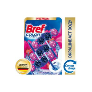 БРЕФ туалетный блок color-aktiv цветочная свежесть 3*50г