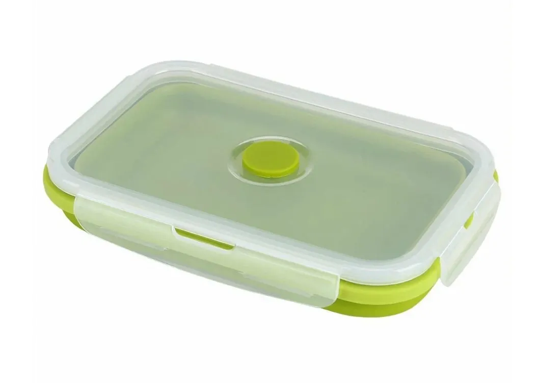 Ланч-бокс складной силиконовый 9.3*12.5*6.5см ED25250