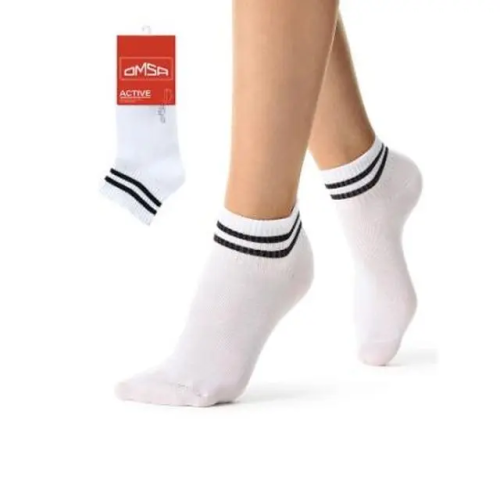 OMSA носки женские актив с высокой резинкой 152 bianco р.35-38