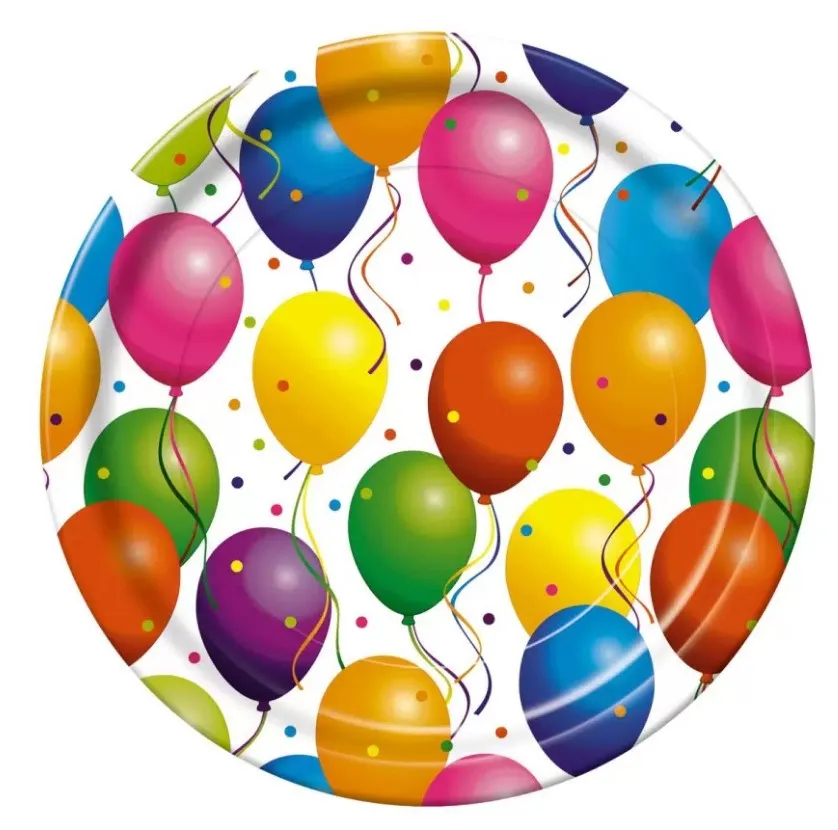 BGREEN тарелка картонная праздник 23см 10шт