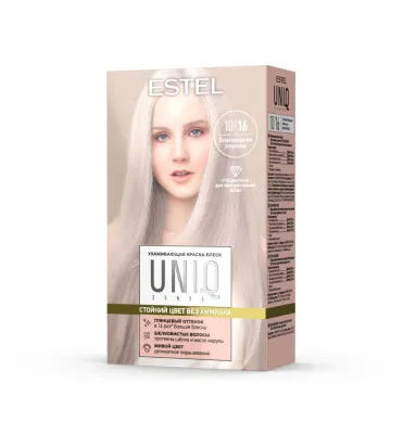 ESTEL UNIQ Sense краска-блеск д/волос без аммиака 10/16 св.блондин пепельно-фиолетовый