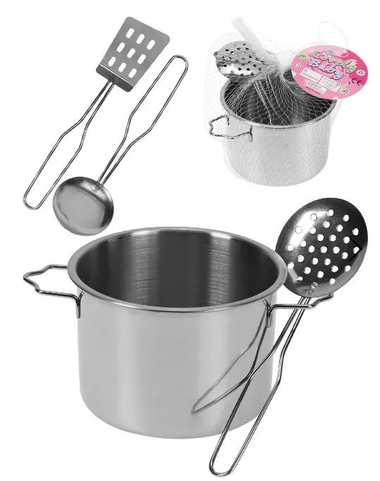 Набор посуды 4пр. в сетке металл 1929201