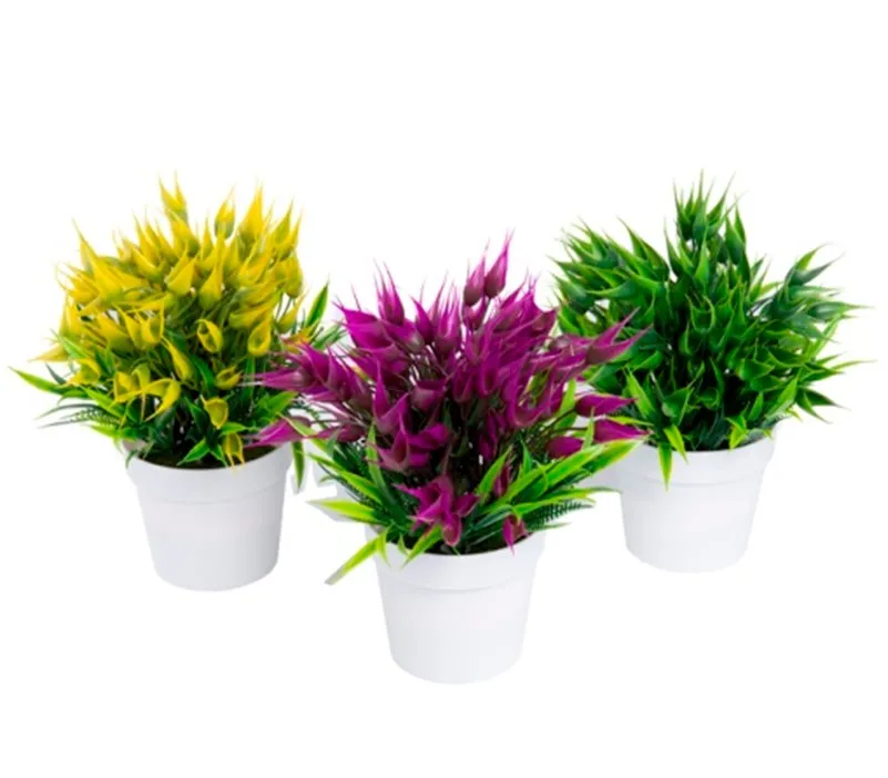 Растение декор. в кашпо 23см 19033-01657