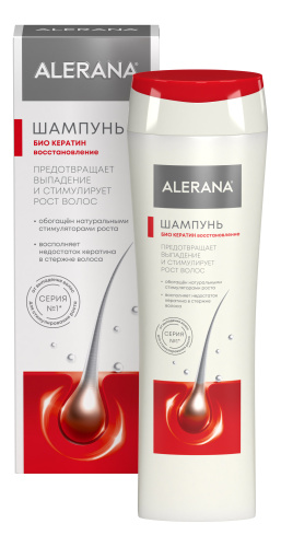 ALERANA шампунь д/волос био кератин восстановление 250мл
