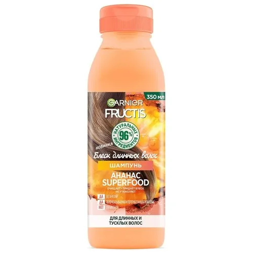 GARNIER FRUCTIS шампунь д/волос ананас superfood 350мл