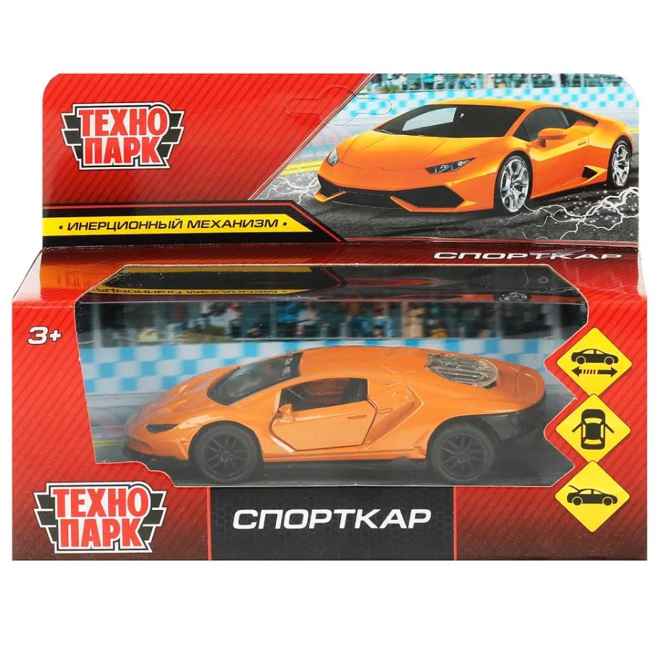 Машина металлическая спорткар инерция 12см 2210C0153-R