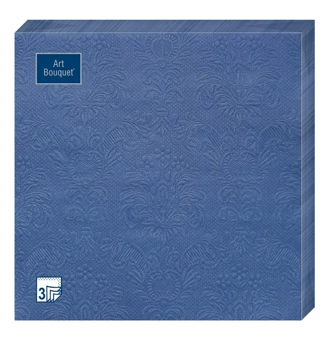 BOUQUET Art салфетки столовые барокко т.синий 3сл. 33*33см 16шт