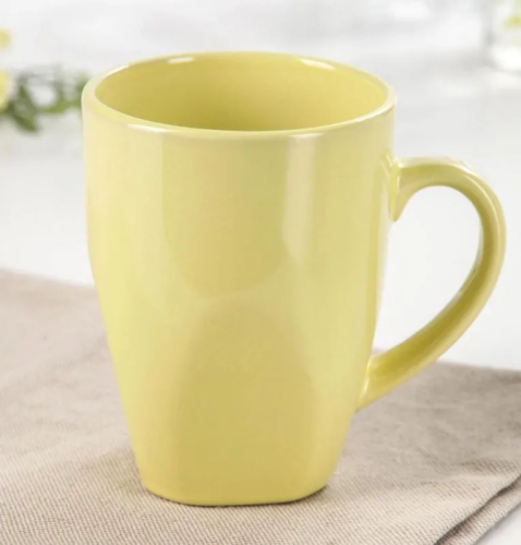 Кружка дизайн пастель цв.желтый 280мл 103290