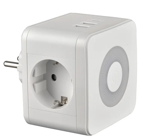 UNIEL разветвитель сетевой с/з 2 гнезда 2USB+1TYPE C 16А 3500Вт S-GES2-16SBUC WHITE