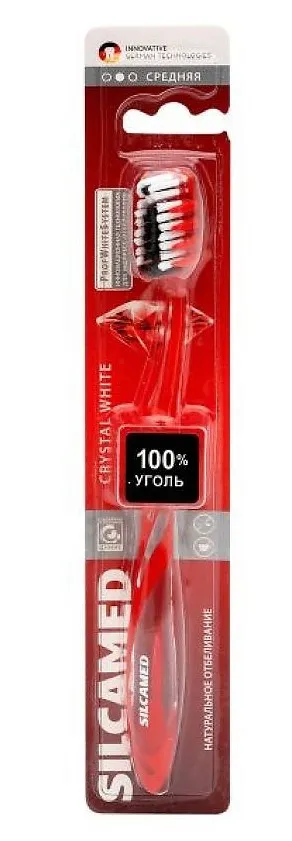SILCAMED щетка зубная crystal white ср.жесткости 622