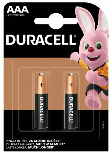 DURACELL батарейки AAA LR03 1,5V 2шт