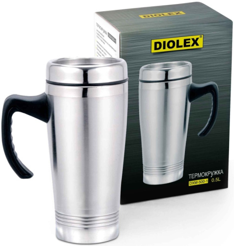 DIOLEX термокружка нерж. сталь 500мл DXM-500-1 P