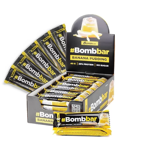 BOMBBAR батончик глазированный банановый пудинг 40г/31