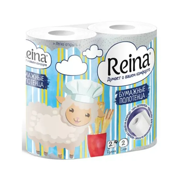 REINA полотенце бумажное 2сл. 2рулона
