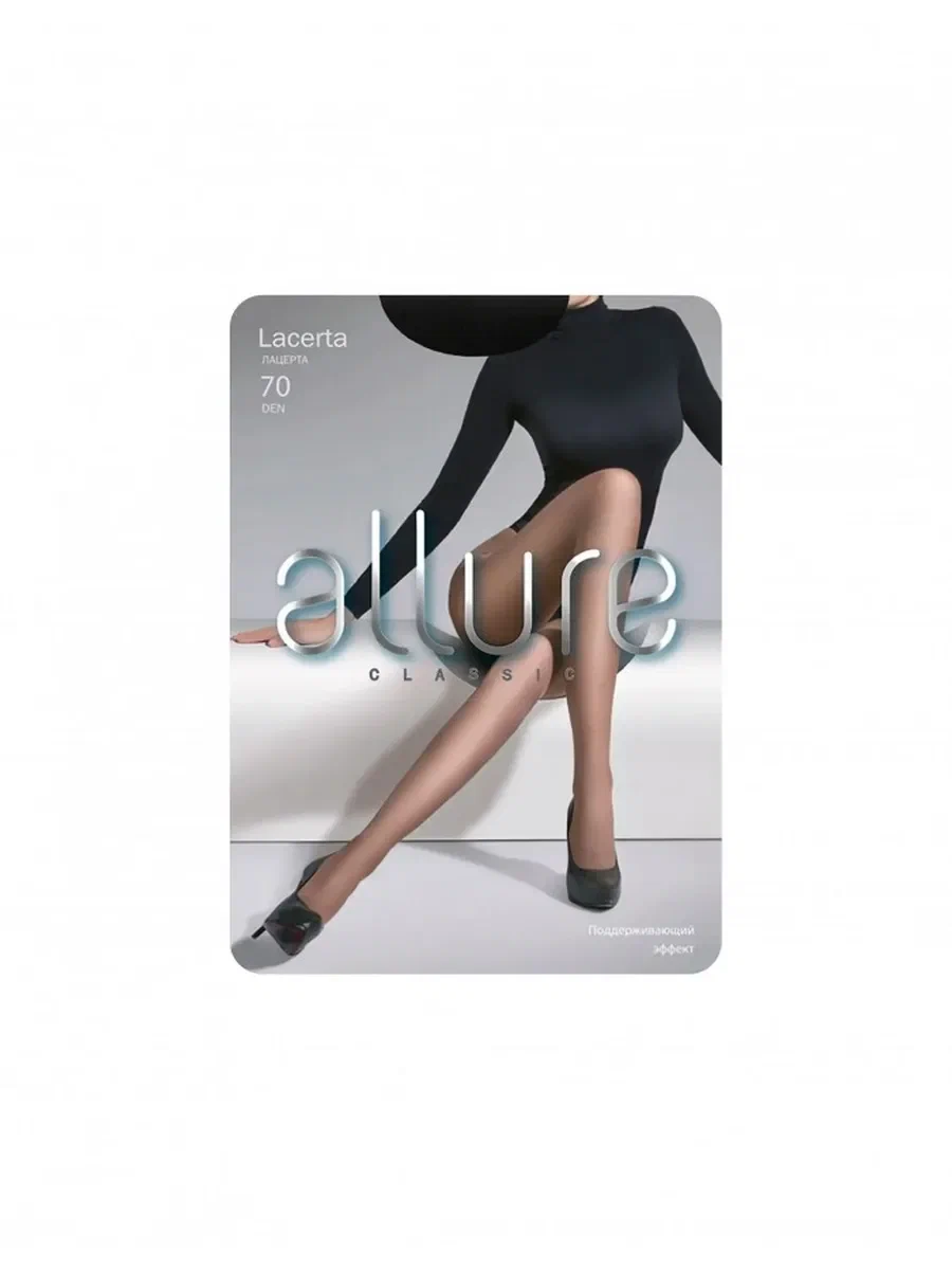 ALLURE колготки женские lacerta 70 nero р.4