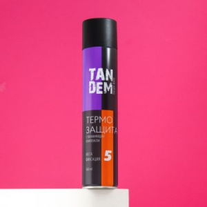 TANDEM лак д/волос сильная фиксация термозащита 360мл