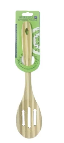 Ложка с прорезями бамбук EA0301