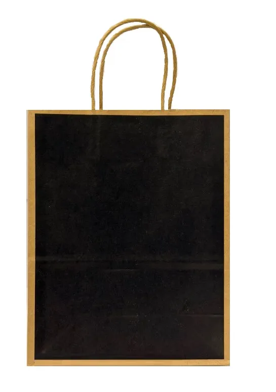 Пакет подарочный крафт цветной микс 27*21*11см EL231106310