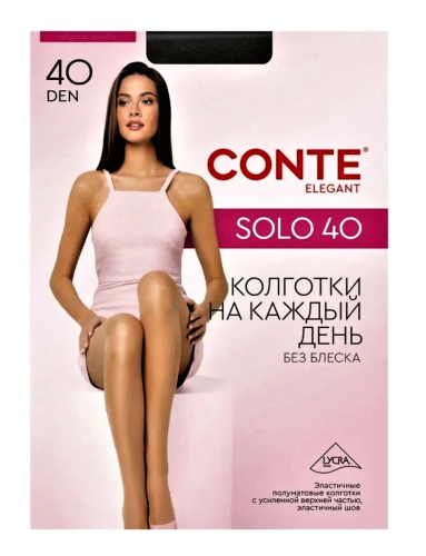 CONTE колготки женские solo 40 nero р.5