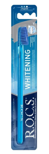 ROCS щетка зубная отбеливающая ср.жесткости