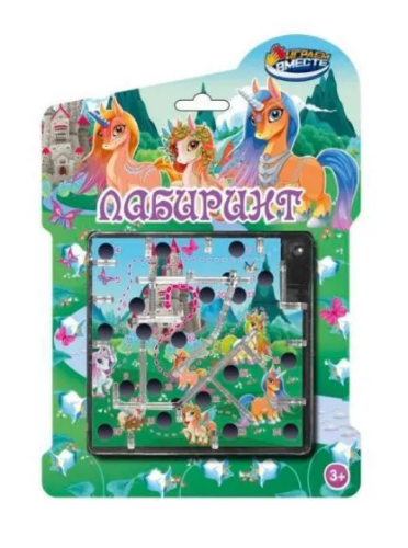 Игра логическая лабиринт единороги 14,7*20,7*2см 0501K238-R4