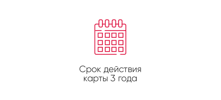 Срок действия карты