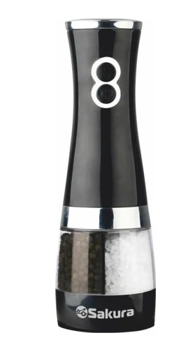 SAKURA мельница д/соли и перца двухстор электро SA-6642BK