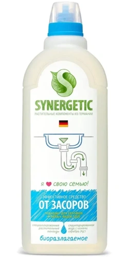 SYNERGETIC средство от засоров 1000мл