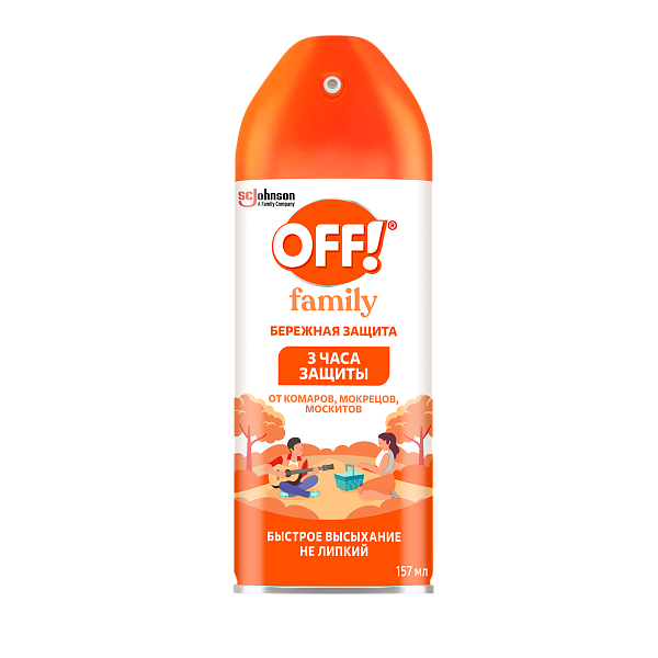 OFF! Family аэрозоль от комаров 157мл/6