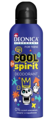DEONICA FOR TEENS антиперспирант д/мальчиков cool spirit 125мл спрей