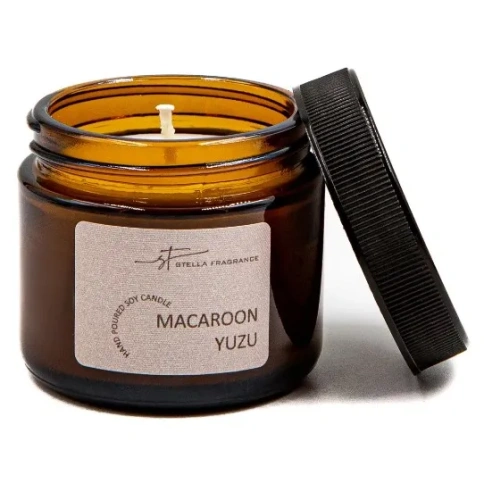 STELLA FRAGRANCE свеча аромат. в банке macaroon yuzu 50г