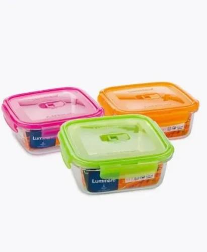 LUMINARC контейнер квадрат purebox active neon стекло760мл