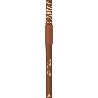 STELLARY подводка д/глаз с аппликатором кистью wild eyeliner brown т.02