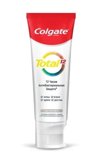 COLGATE паста зубная total12 чистая мята 75мл CN03103A