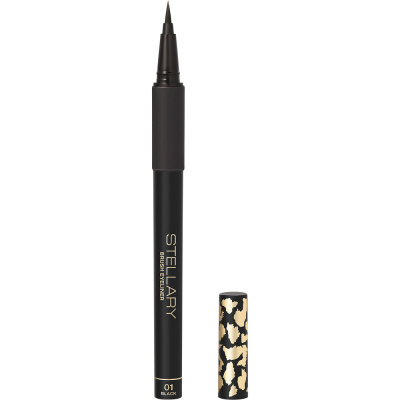 STELLARY подводка д/глаз с аппликатором кистью wild eyeliner black т.01