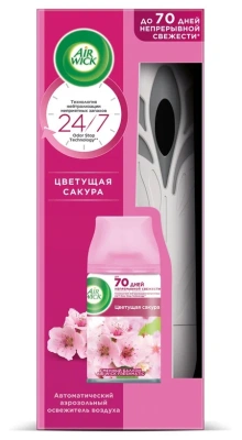 AIR WICK комплект освежитель воздуха pure freshmatic цветущая вишня/сакура