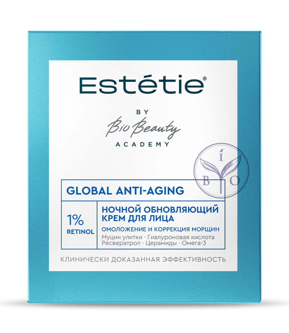 ESTETIE крем д/лица ночной обновляющий global anti-aging 45мл