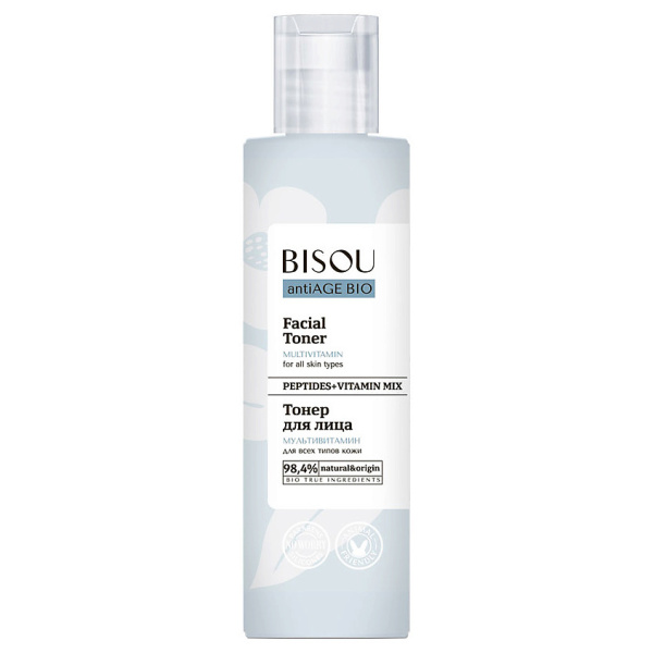 BISOU тонер д/лица мультивитамин д/всех типов кожи  150мл