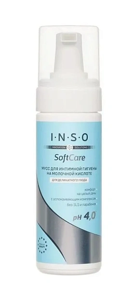 INSO мусс для интимной гигиены soft care 150мл