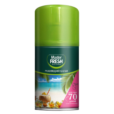 MASTER FRESH освежитель воздуха манящий Бали см. баллон 250мл