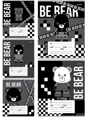 Тетрадь 12л линия be bear 12-4425