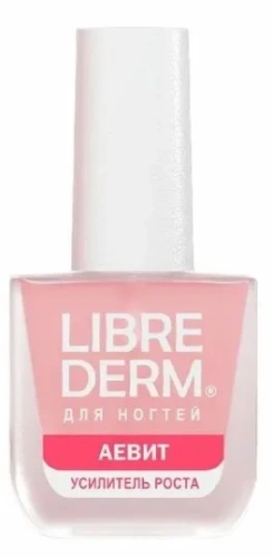 LIBREDERM NAIL CARE лак д/ногтей усилитель роста насыщает витаминами и стимулирует рост аевит 10мл