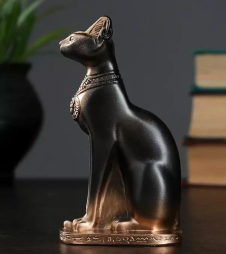 Фигура кошка египетская бронза 7*14*5см 1279303