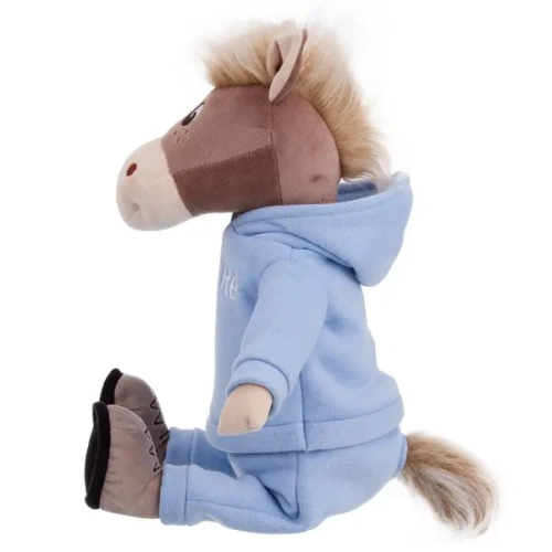 RELANA игрушка мягкая конь в худи и брюках Жан 25см 25*13*15см