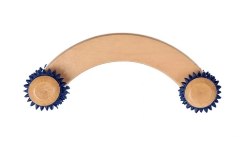 BRADEX массажер д/тела с 4-мя роликами дерево